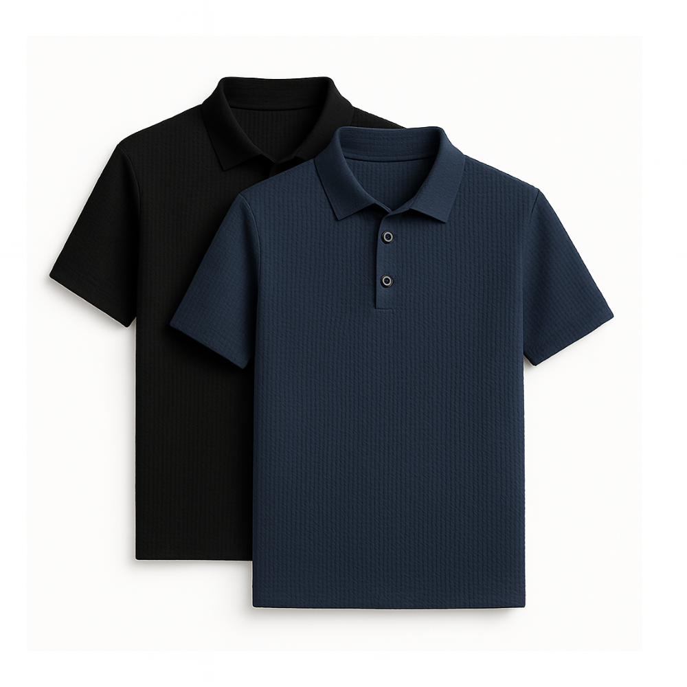 Ultrafrisches Silk Ice Poloshirt (2er-Pack + kostenlose Uhr)
