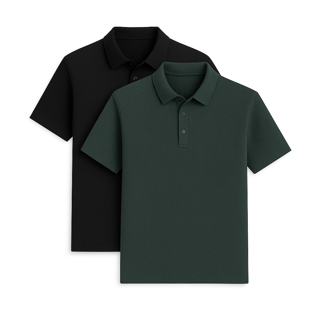 Ultrafrisches Silk Ice Poloshirt (2er-Pack + kostenlose Uhr)