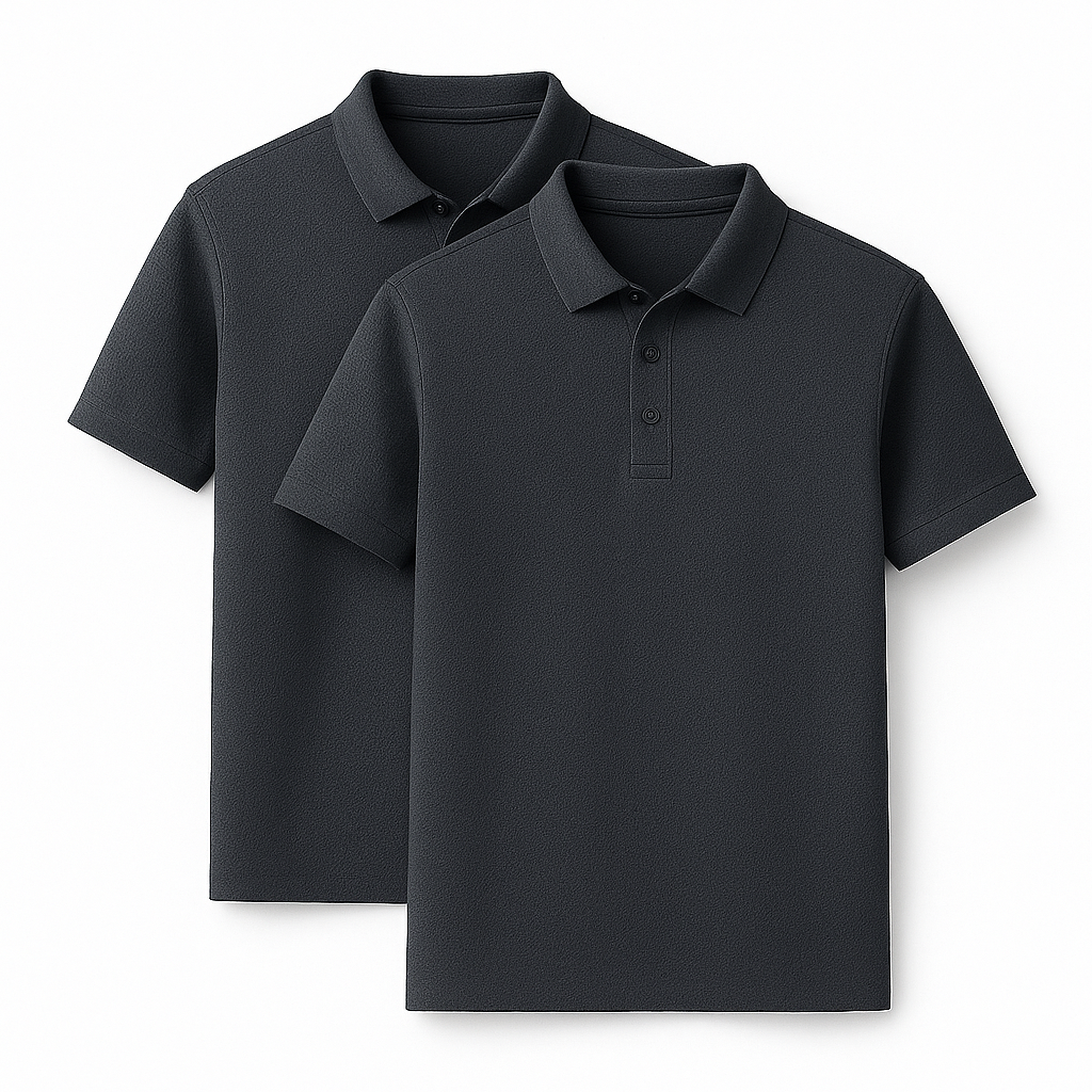 Ultrafrisches Silk Ice Poloshirt (2er-Pack + kostenlose Uhr)