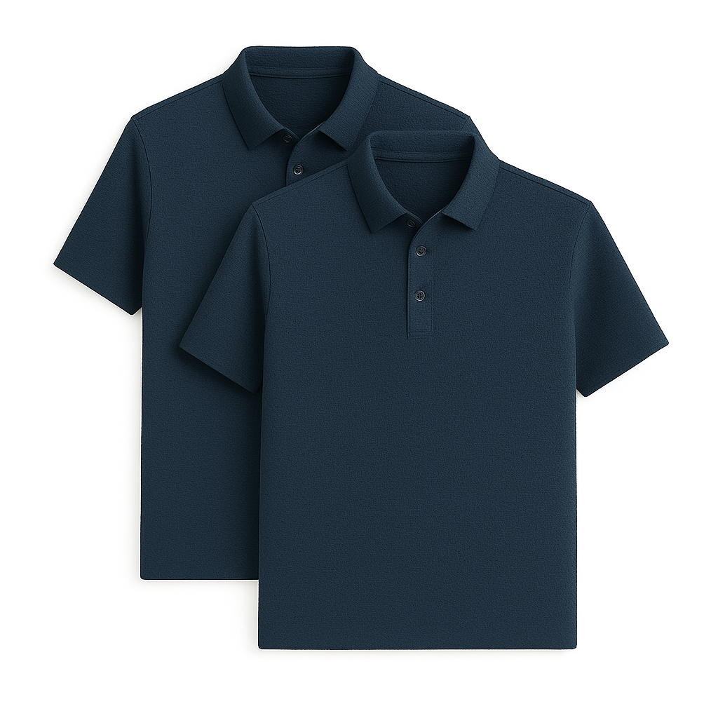 Ultrafrisches Silk Ice Poloshirt (2er-Pack + kostenlose Uhr)