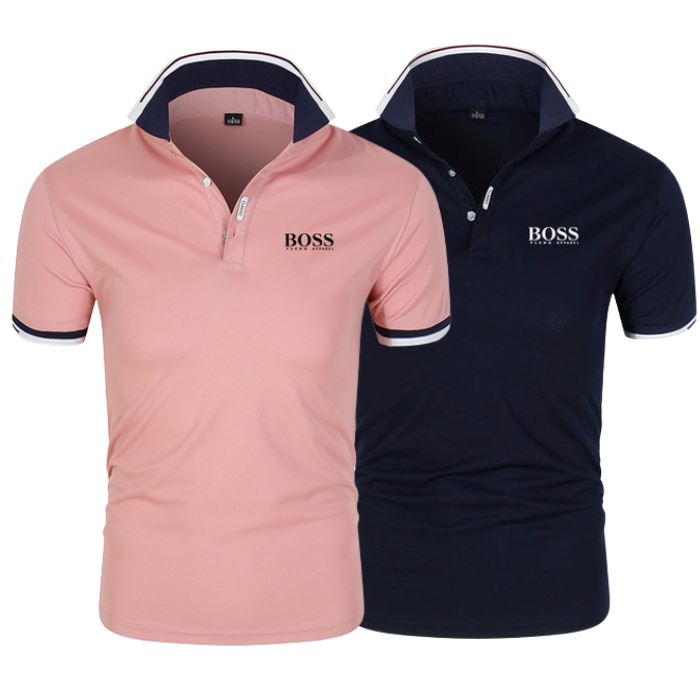 [1 KAUFEN, 2 BEKOMMEN] 2er-Pack Essential Boss Poloshirts