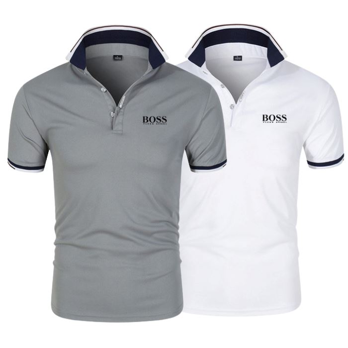 [1 KAUFEN, 2 BEKOMMEN] 2er-Pack Essential Boss Poloshirts