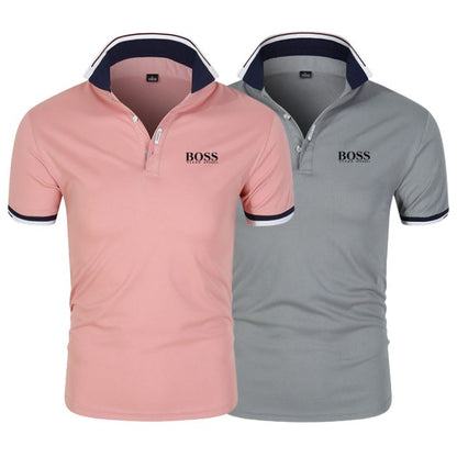 [1 KAUFEN, 2 BEKOMMEN] 2er-Pack Essential Boss Poloshirts