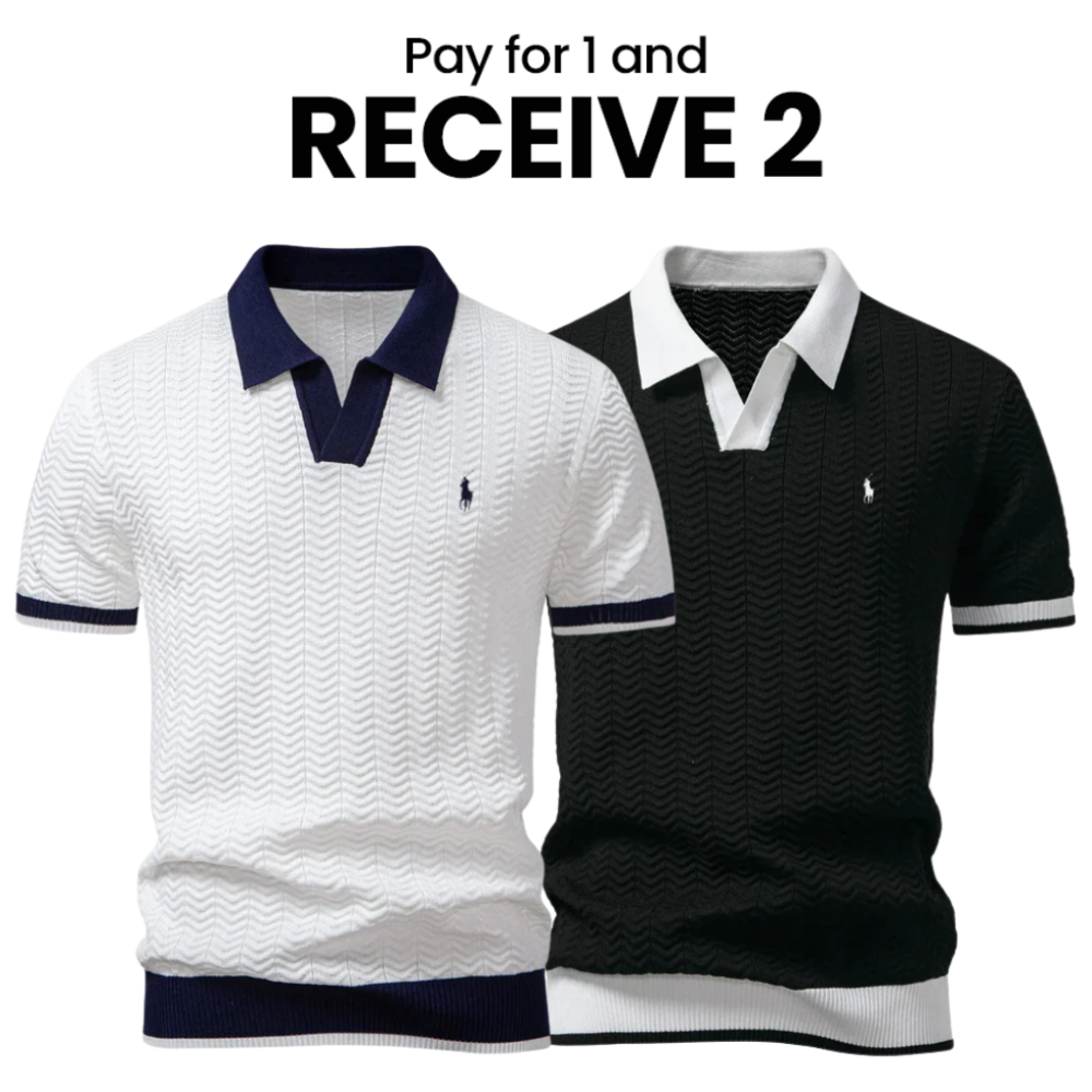 [1 KAUFEN, 2 ERHALTEN] Premium-Trikot-Poloshirt-Set (2er-Pack) von R&amp;L 