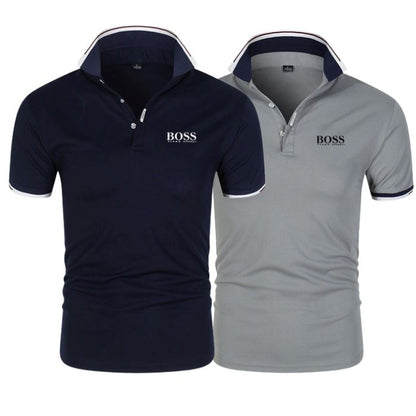 [1 KAUFEN, 2 BEKOMMEN] 2er-Pack Essential Boss Poloshirts